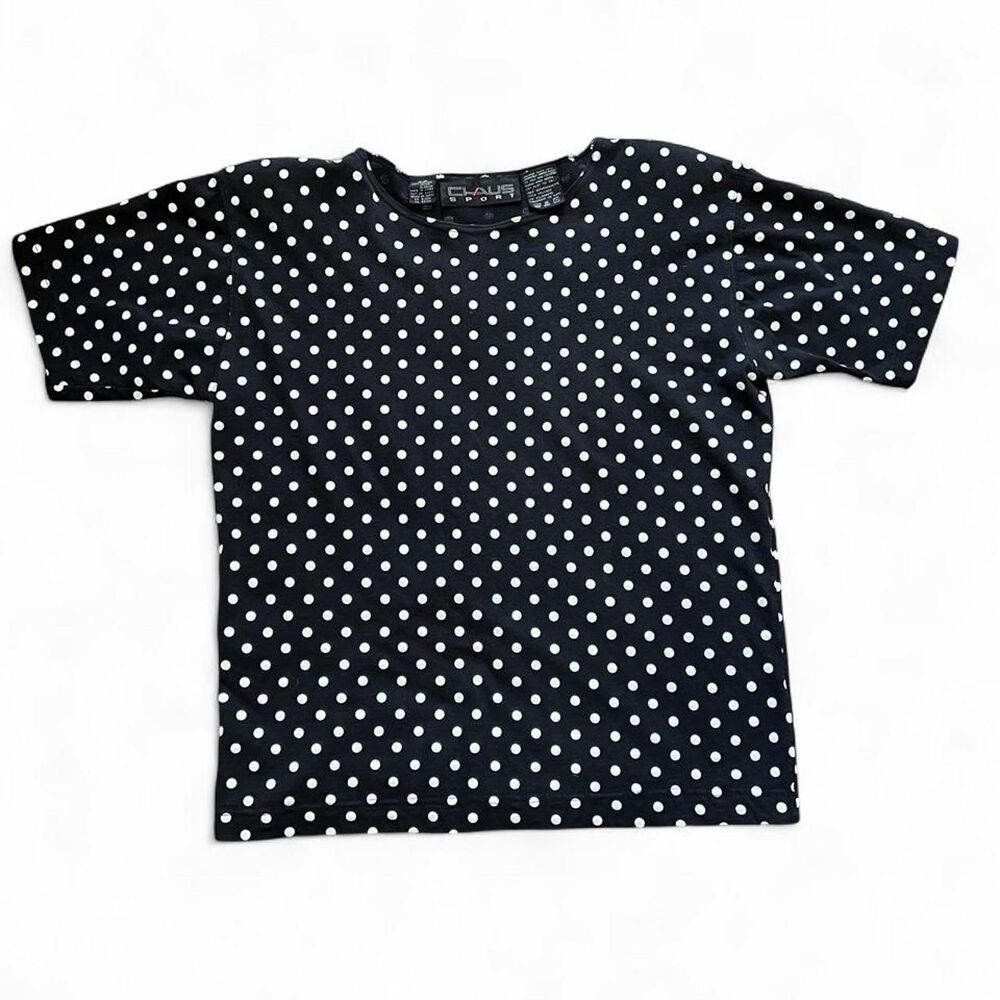 American-vintage Women's Black and Navy T-shirt